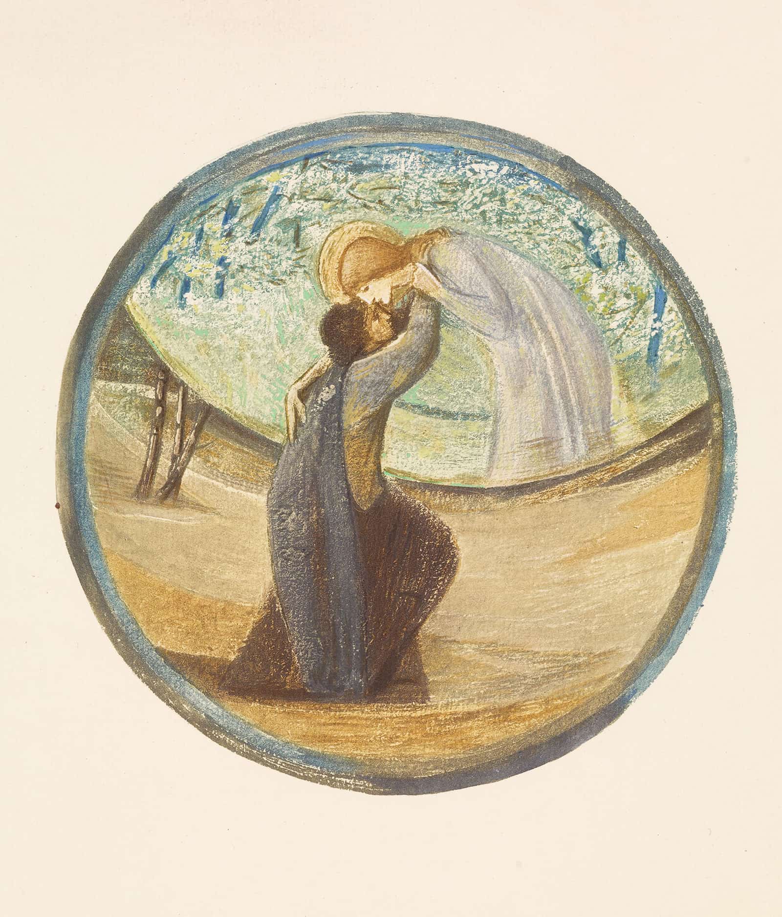 Golden Greeting by Sir Edward Coley Burne Jones