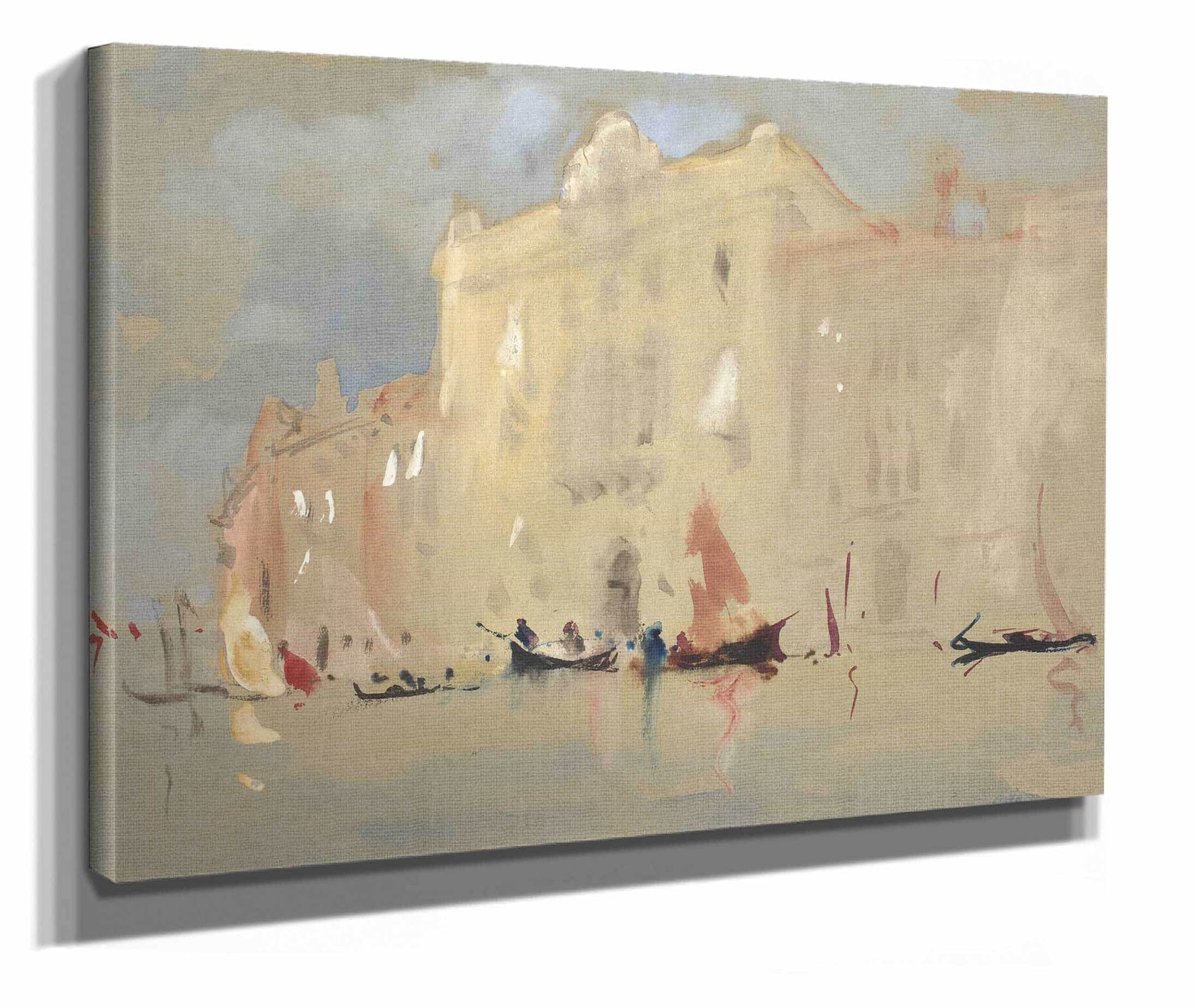 Gondolas Before A Palace On The Grand Canal In Venice by Hercules Brabazon Brabazon