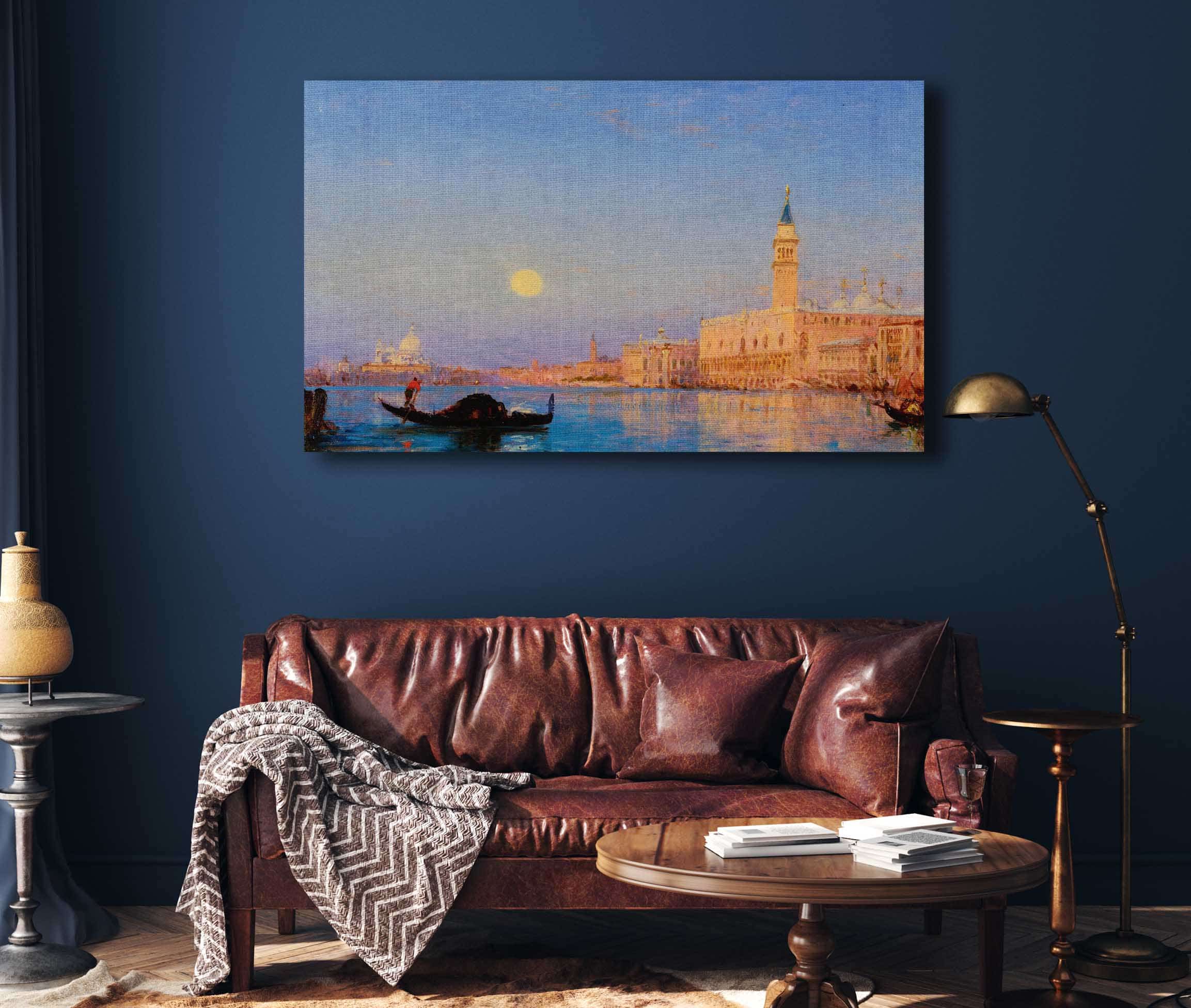Gondole Devant Le Grand Bassin Venise by Felix Ziem