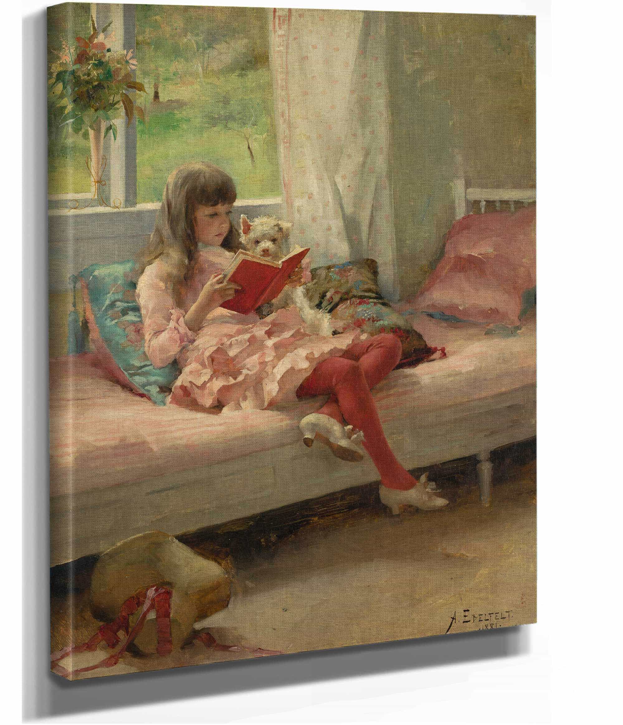 Good Friends I Berta And Capi by Albert Edelfelt