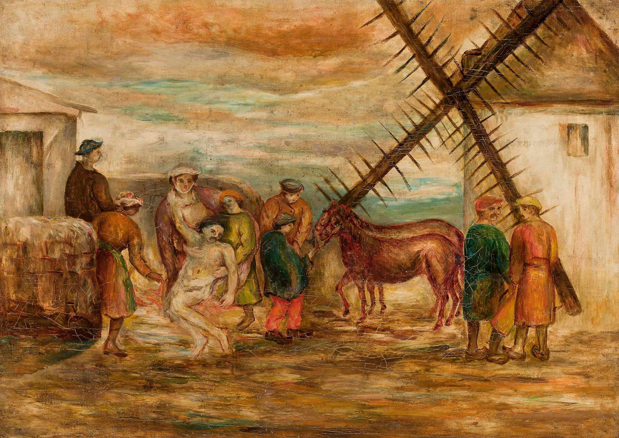 Good Samaritan by Tadeusz Makowski