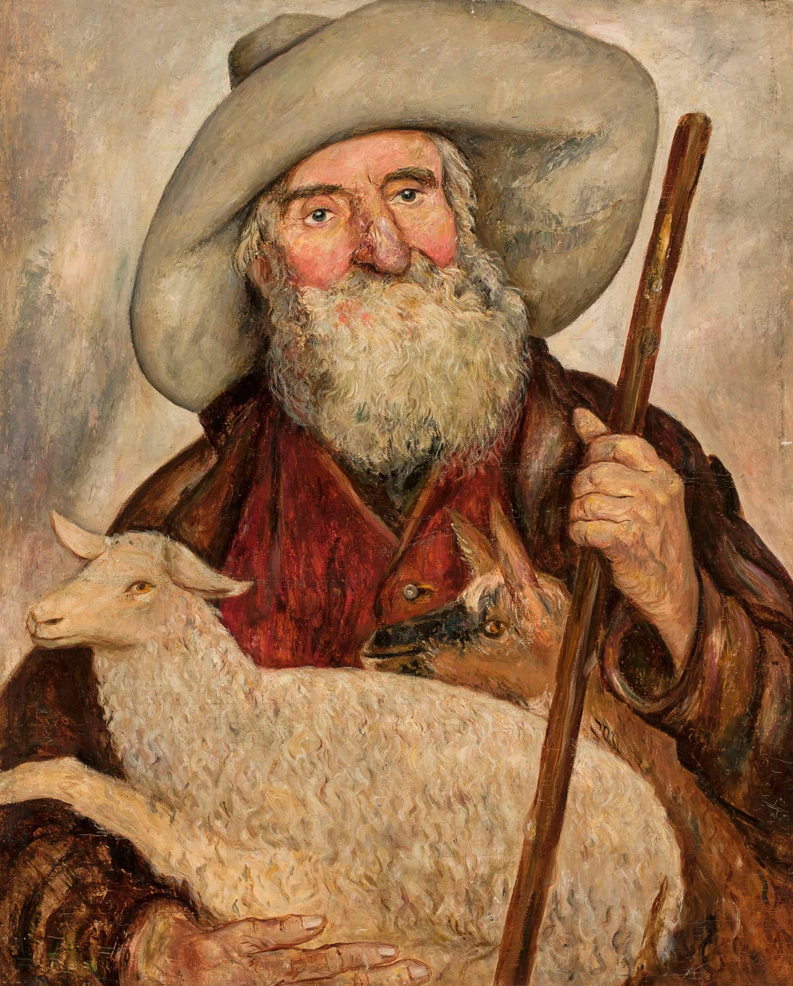 Good Shepherd by Tadeusz Makowski