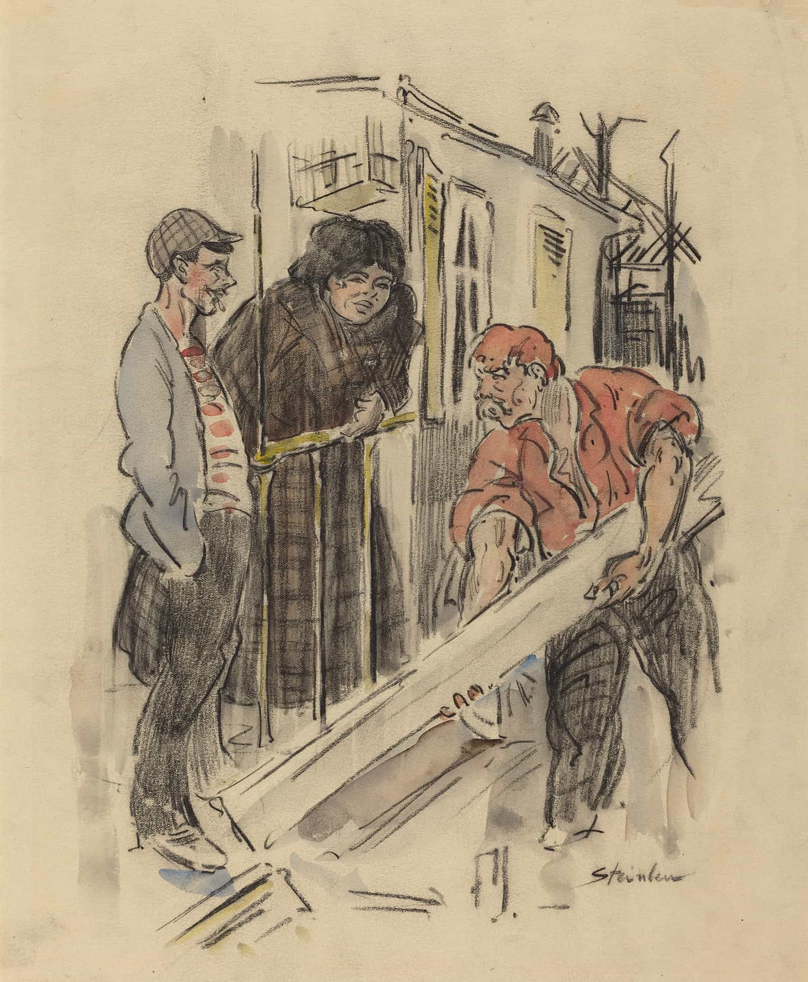 Gossips by Theophile Alexandre Steinlen