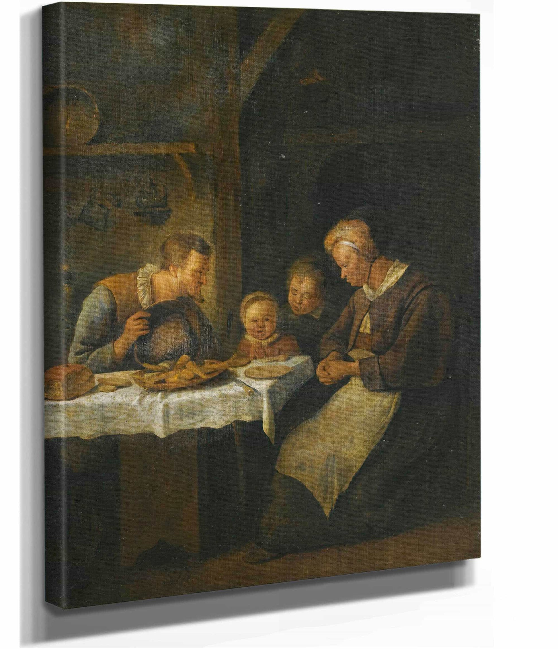 Grace Before A Meal by Jan Steen