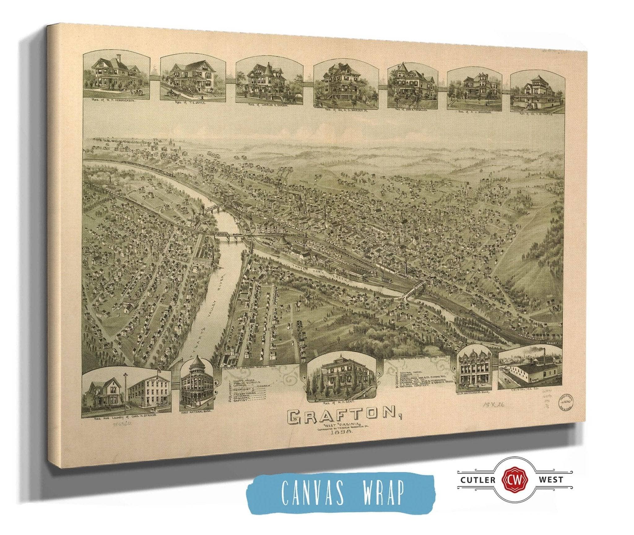 Grafton West Virginia 1898 State of West Virginia