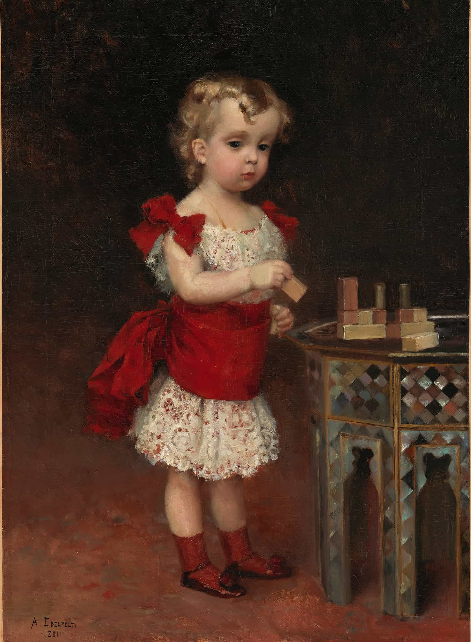 Grand Duke Andrei Vladimirovich As A Child by Albert Edelfelt