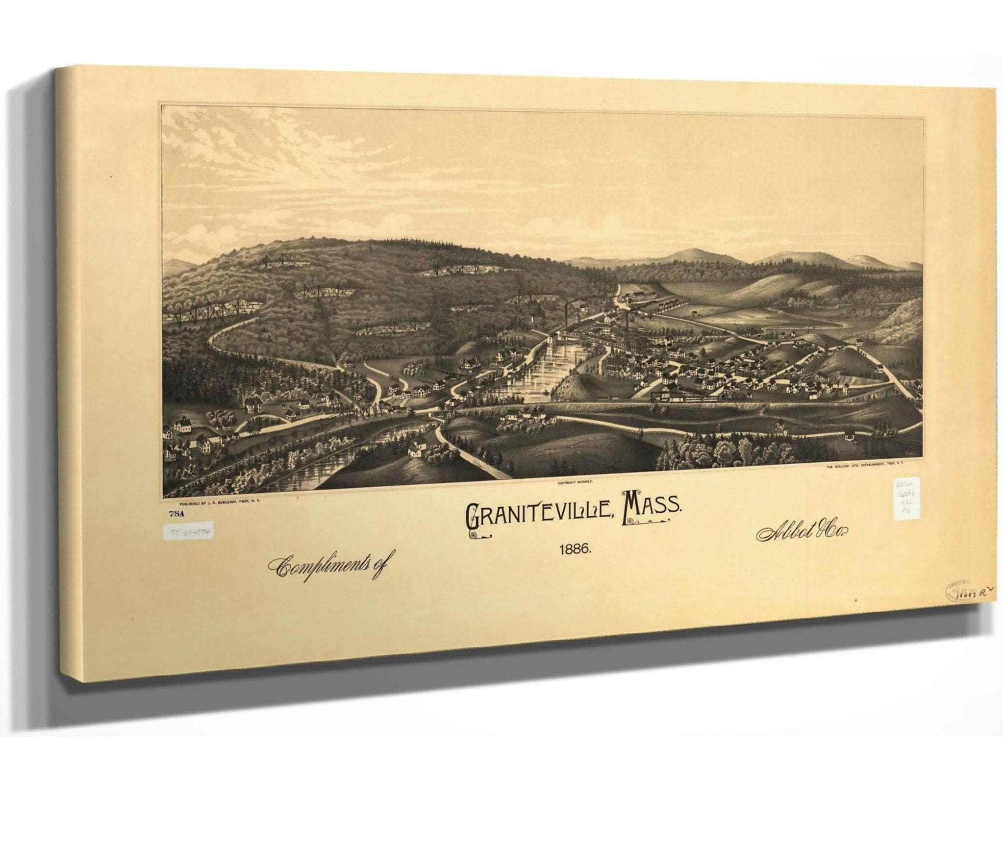 Graniteville Mass 1886  State Of Massachusetts