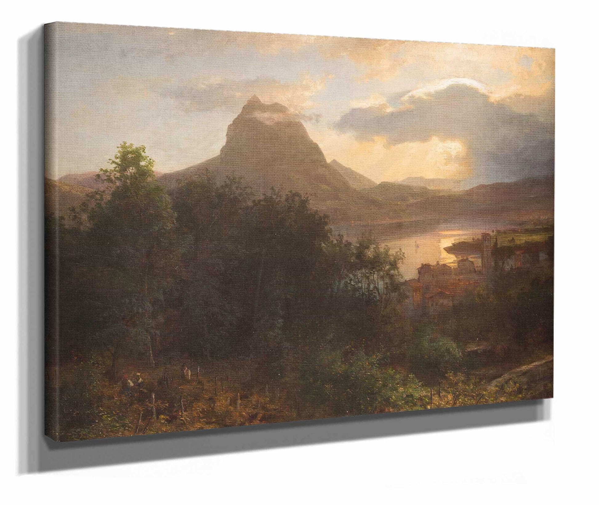 Grape Harvest In The Evening by Oswald Achenbach