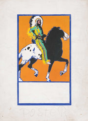 Graphic Design For Cover Of The Book The Sun Gods Children by Winold Reiss