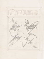 Graphic Designs For Fortune Magazine Study Of Telephone Poles by Winold Reiss