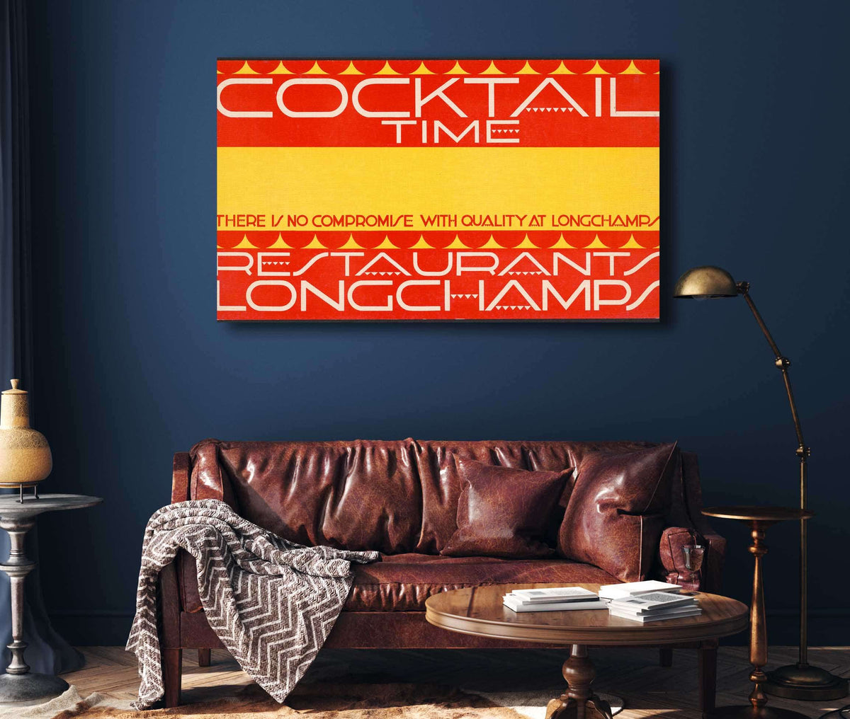 Graphic Designs For Longchamps Restaurants Cocktail Card by Winold Reiss