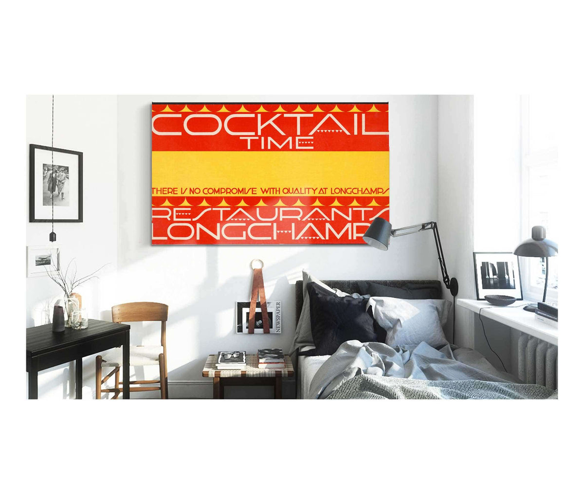 Graphic Designs For Longchamps Restaurants Cocktail Card by Winold Reiss