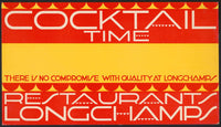 Graphic Designs For Longchamps Restaurants Cocktail Card by Winold Reiss