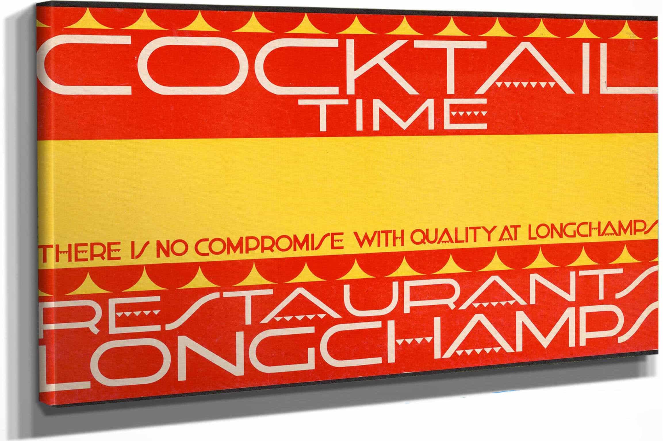 Graphic Designs For Longchamps Restaurants Cocktail Card by Winold Reiss