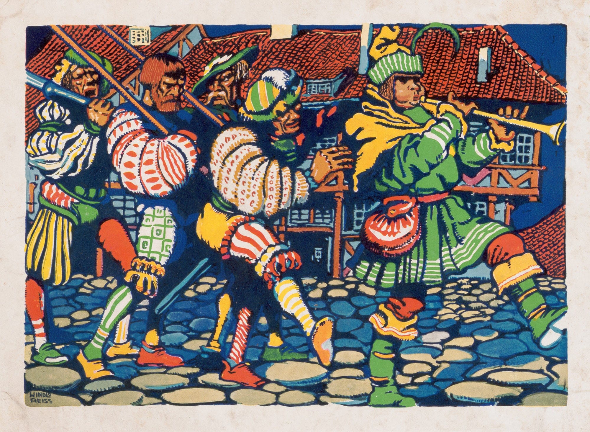 Graphic Designs For The Modern Art Collector Magazine Medieval Festival Theme by Winold Reiss