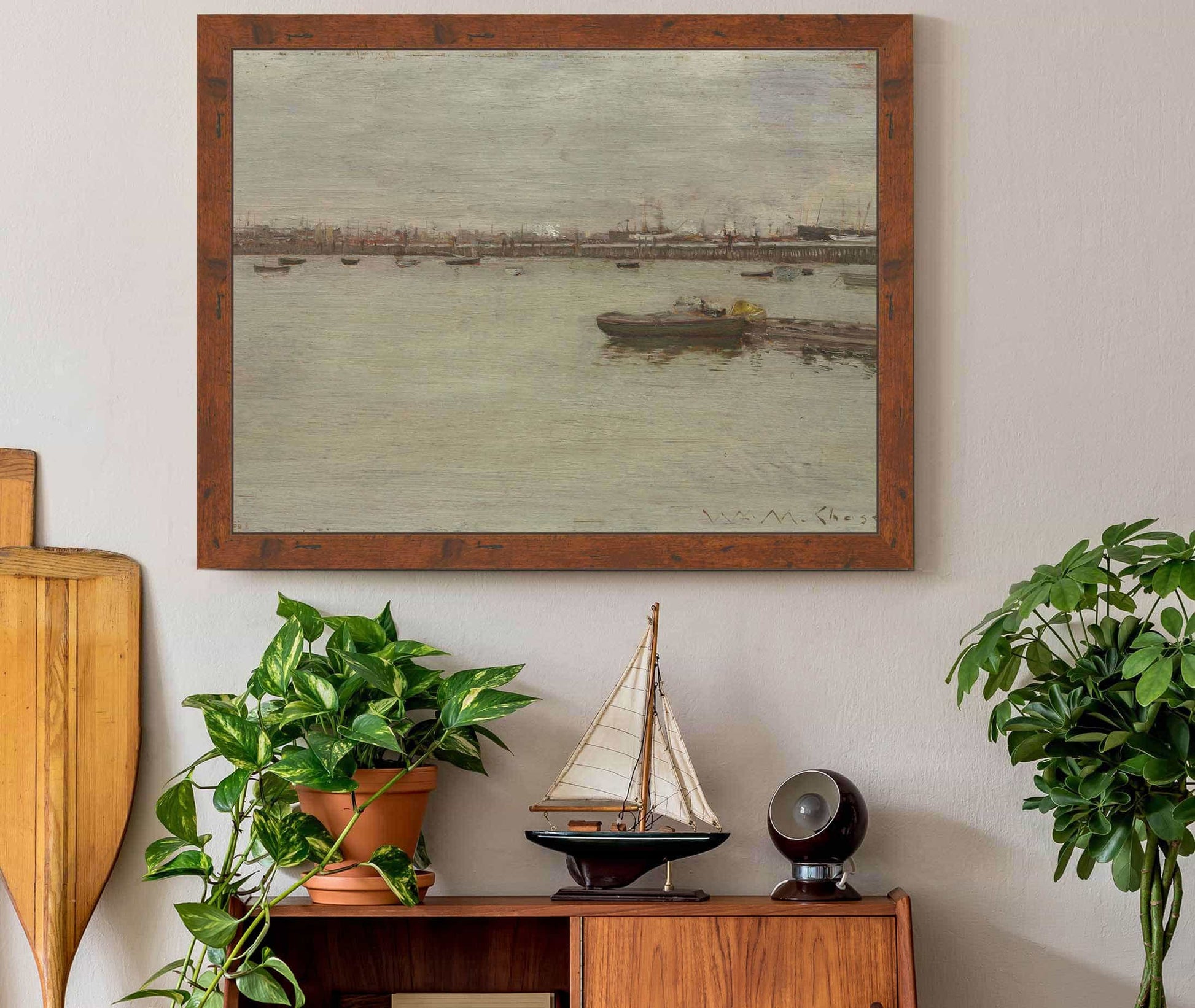 Gray Day On The Bay by William Merritt Chase