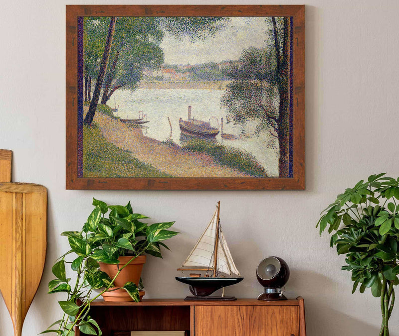 Gray Weather Grande Jatte  by Georges Seurat