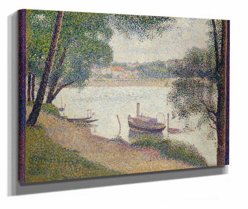 Gray Weather Grande Jatte  by Georges Seurat