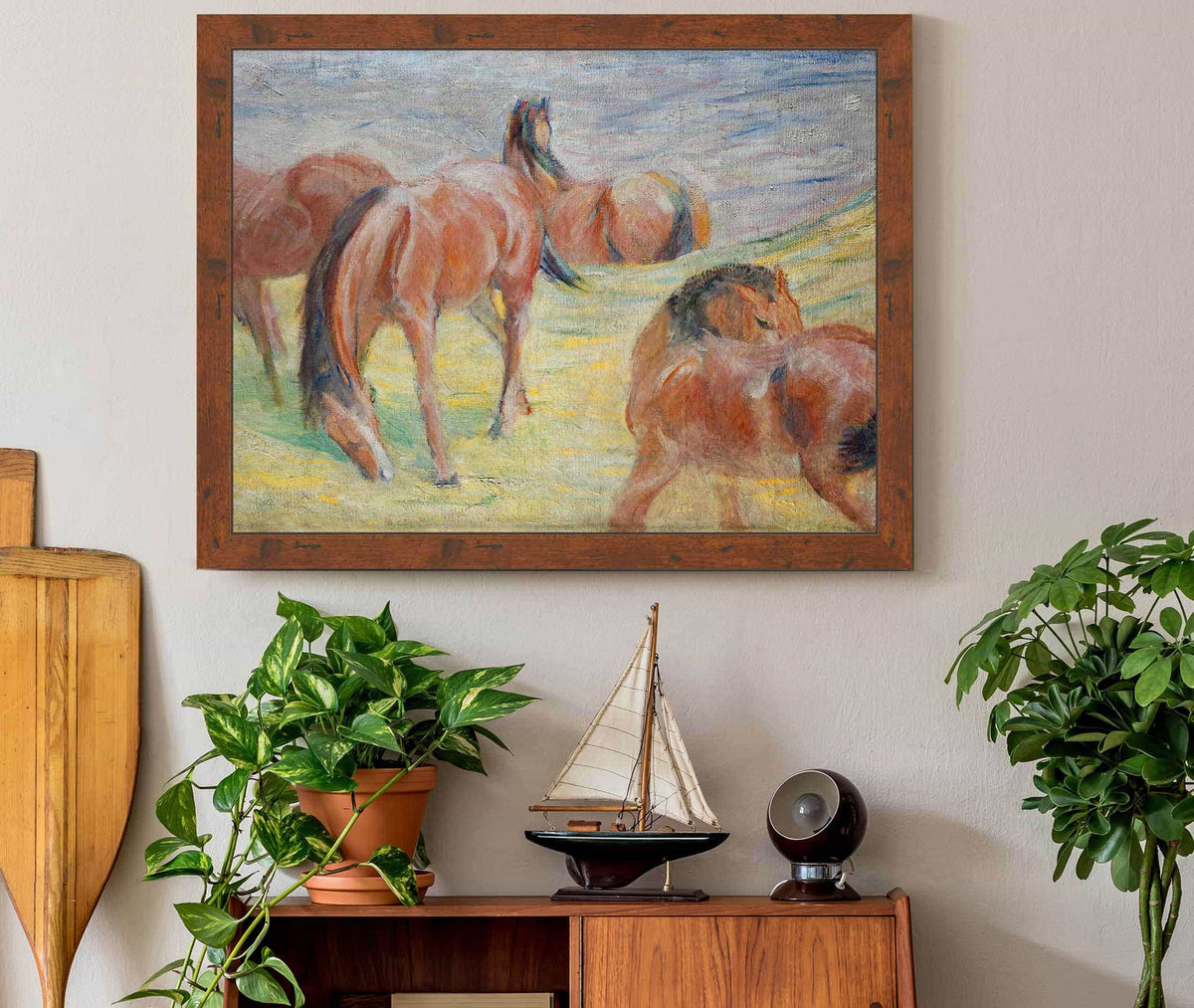 Grazing Horses I by Franz Marc