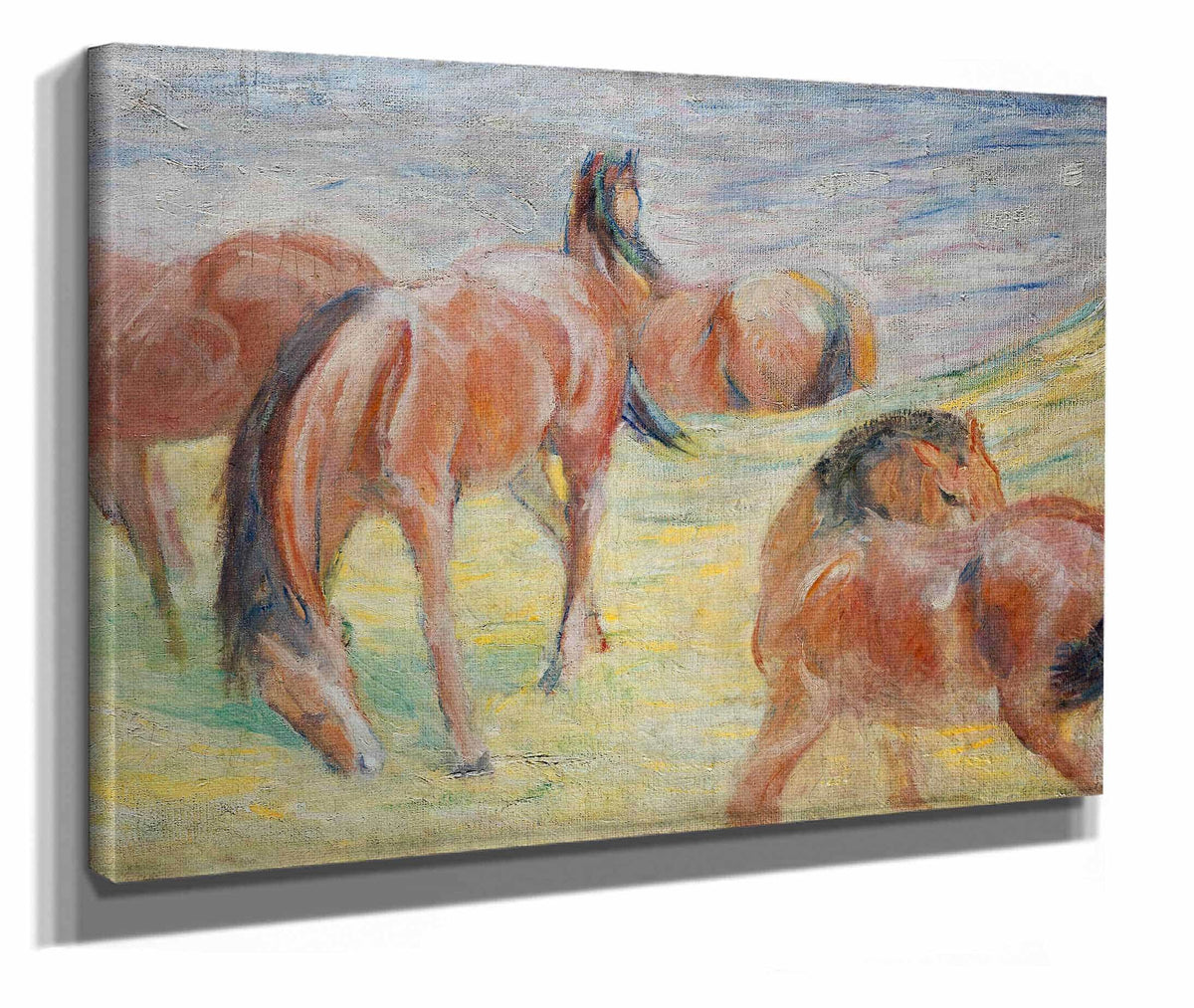 Grazing Horses I by Franz Marc