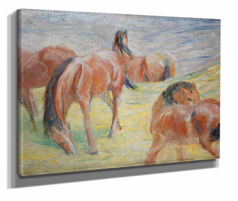 Grazing Horses I by Franz Marc