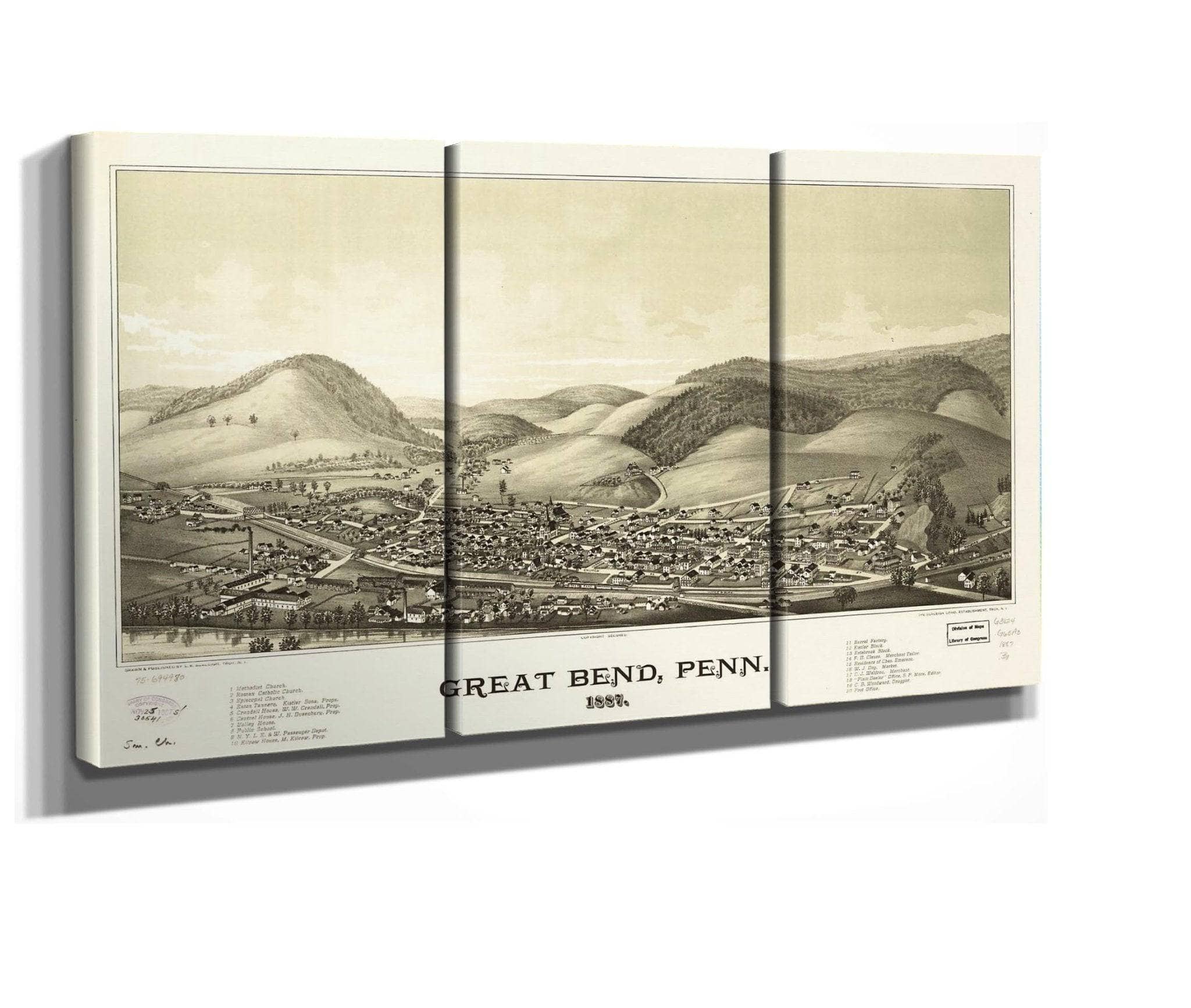 Great Bend Penn 1887  State Of Pennsylvania