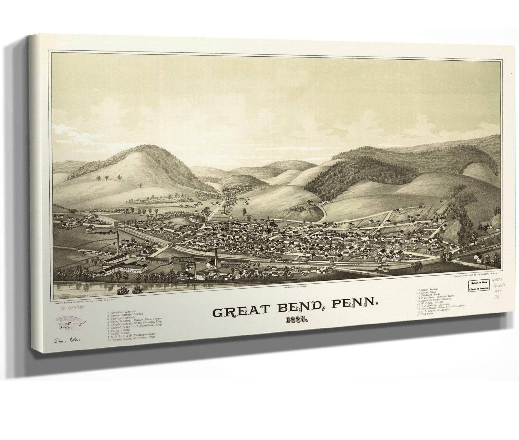 Great Bend Penn 1887  State Of Pennsylvania