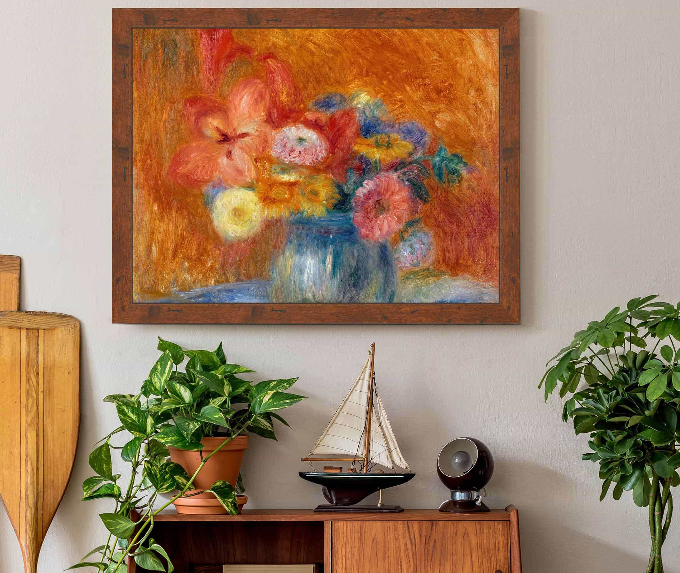 Green Bowl Of Flowers by William James Glackens
