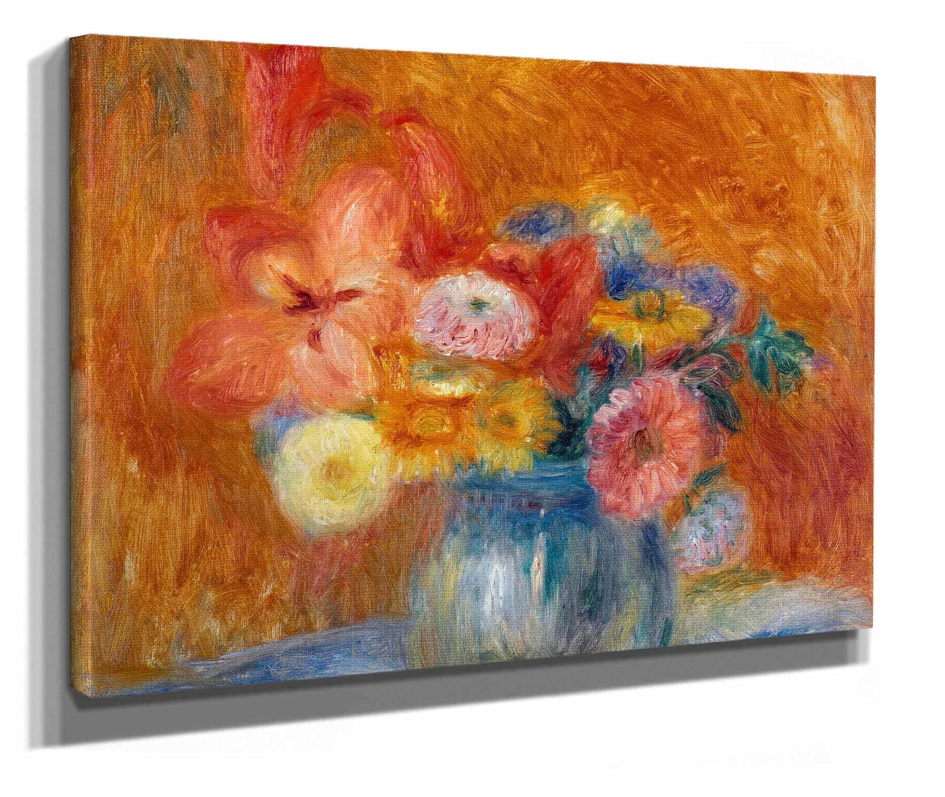 Green Bowl Of Flowers by William James Glackens