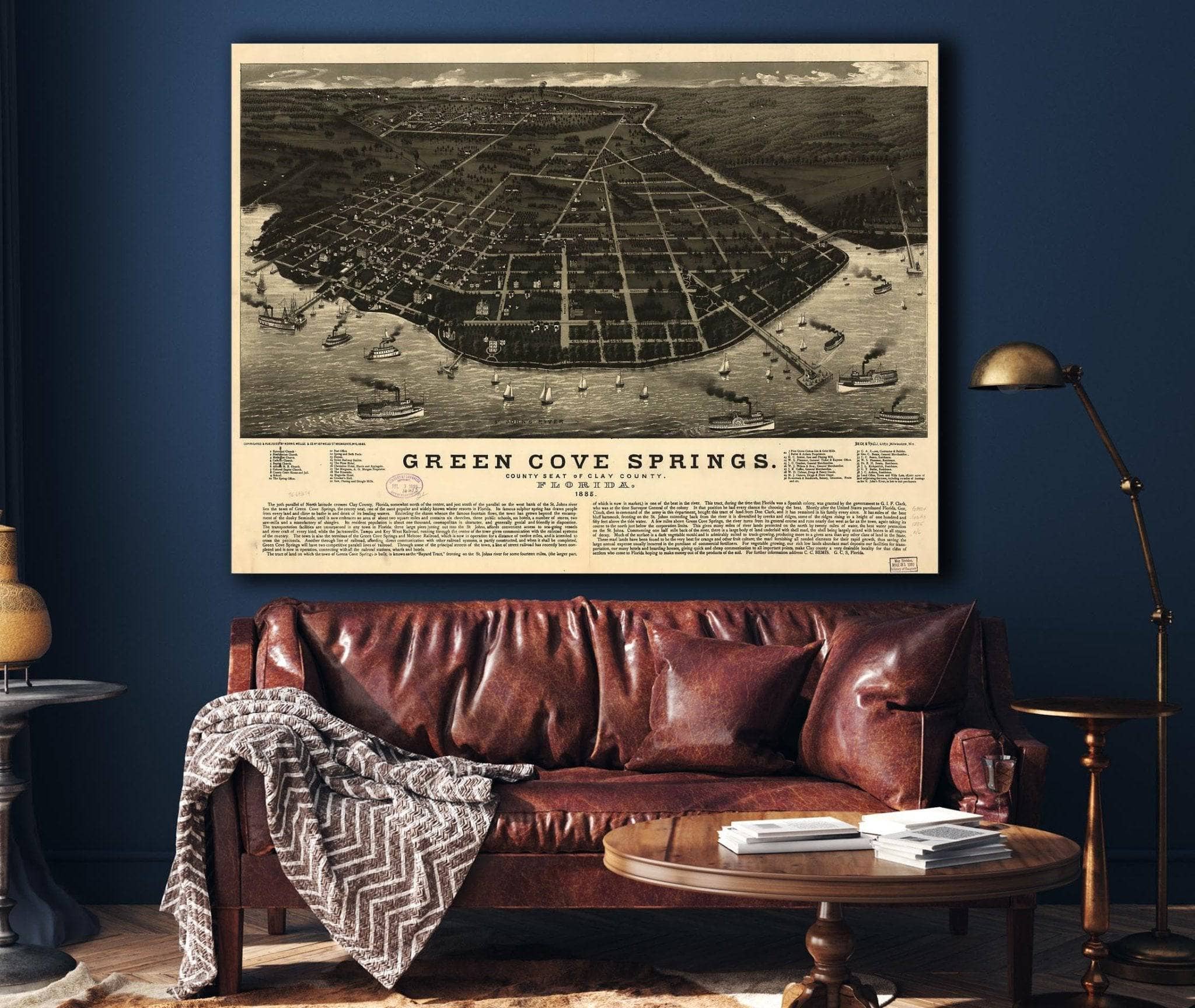 Green Cove Springs County Seat Of Clay County Florida 1885 State of Florida