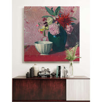 Green Vase And White Bowl by Felix Vallotton