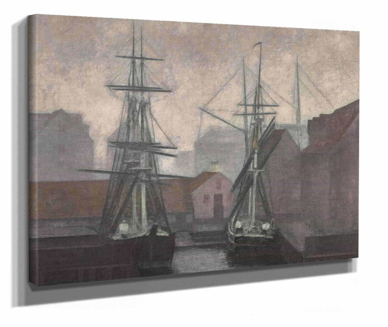 Greenland Trade Wharf Christianshavn Copenhagen by Vilhelm Hammershoi