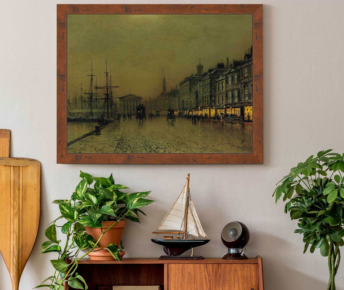 Greenock Dockside By Night by John Atkinson Grimshaw