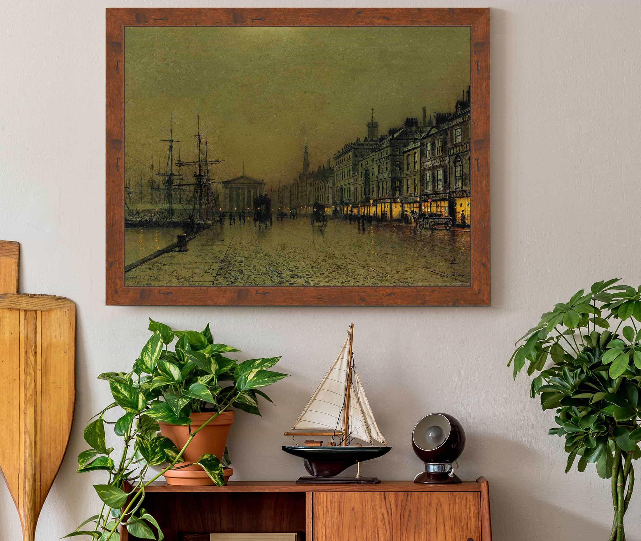 Greenock Dockside By Night by John Atkinson Grimshaw