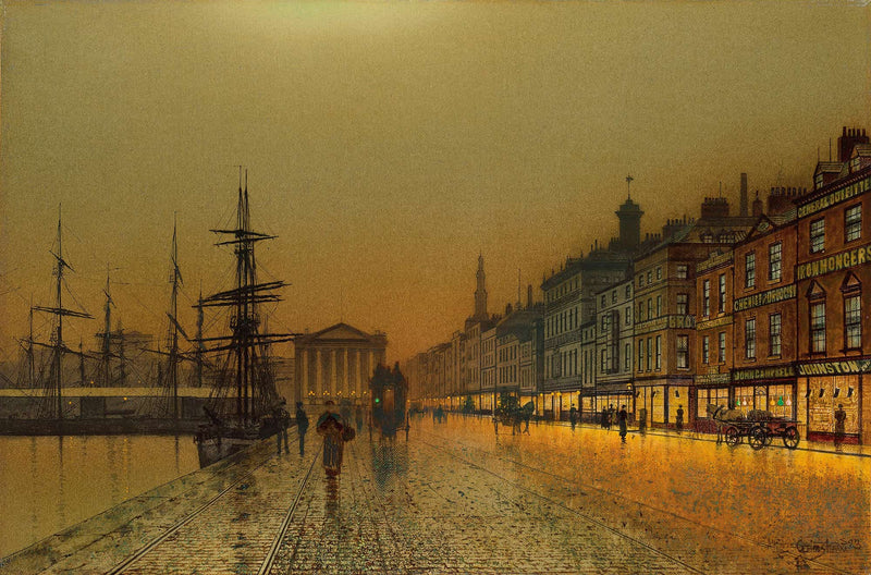 Greenock Harbour At Night by John Atkinson Grimshaw