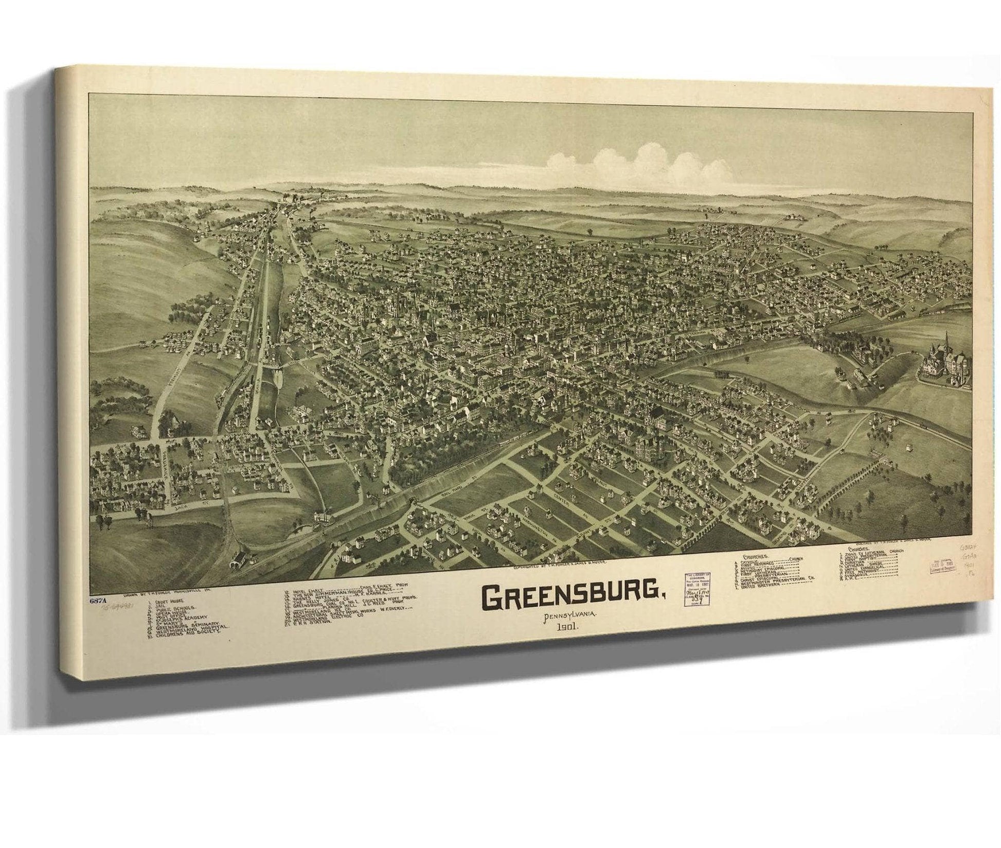 Greensburg Pennsylvania 1901  State Of Pennsylvania