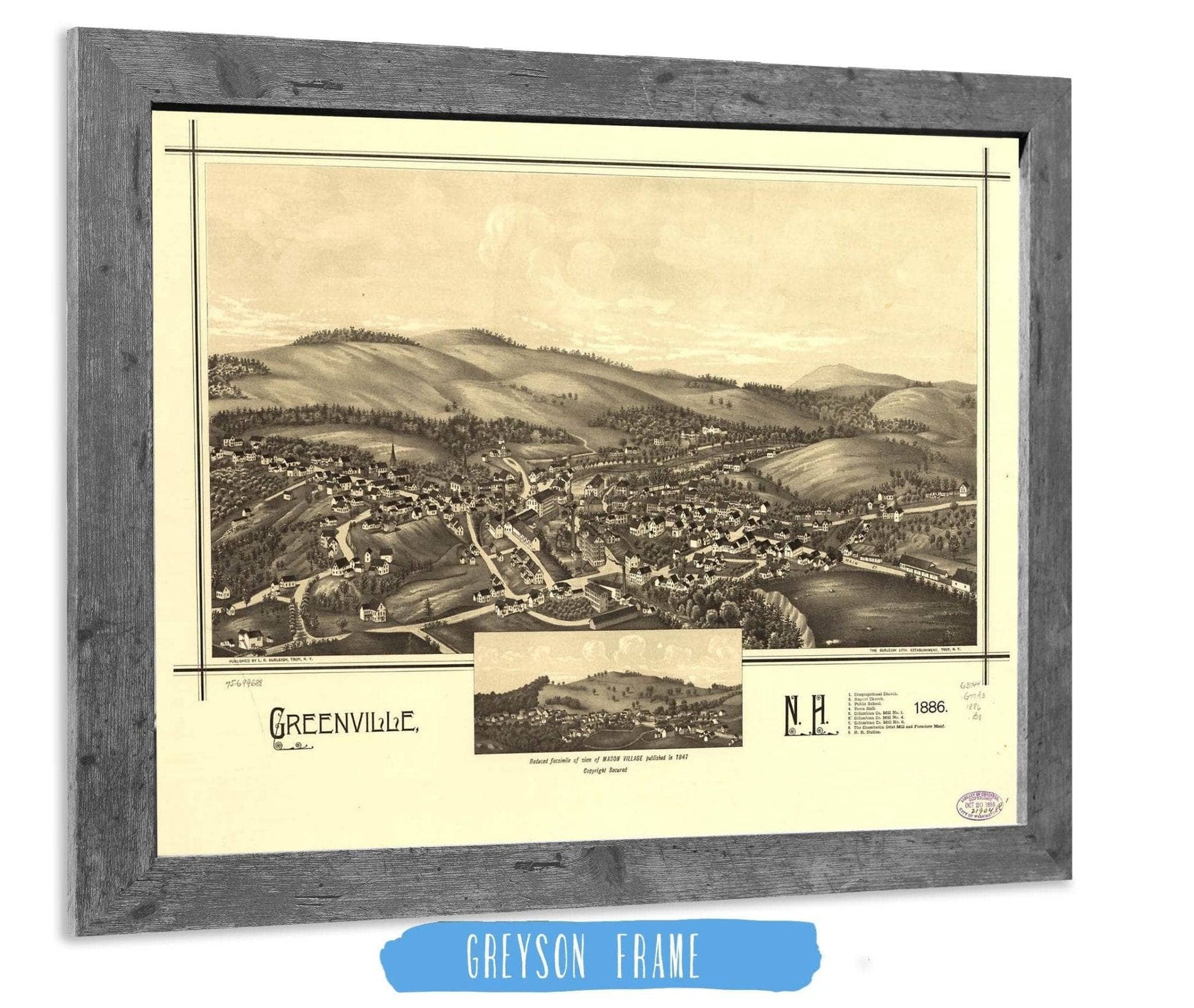 Greenville Nh 1886 State of New Hampshire