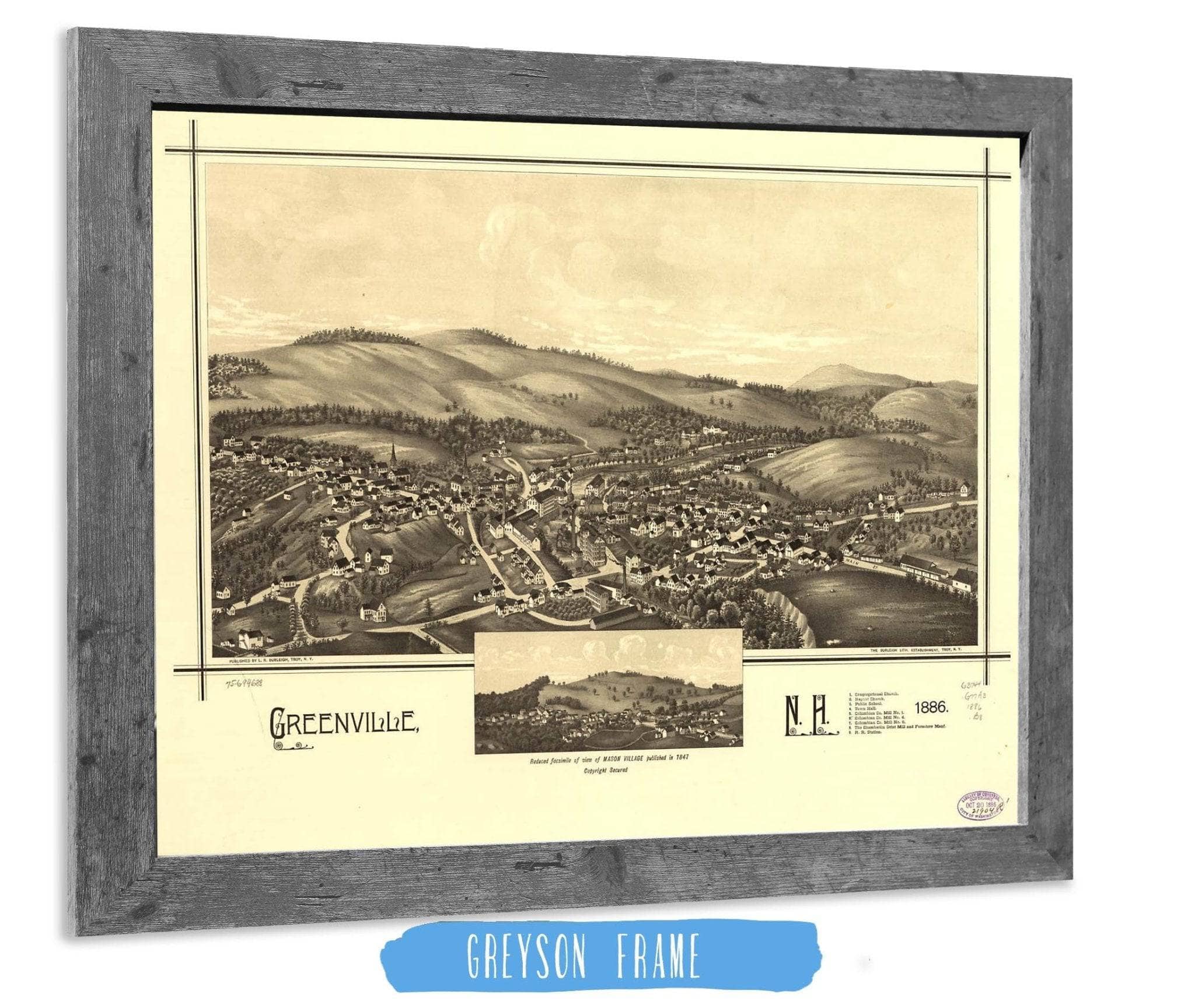 Greenville Nh 1886 State of New Hampshire