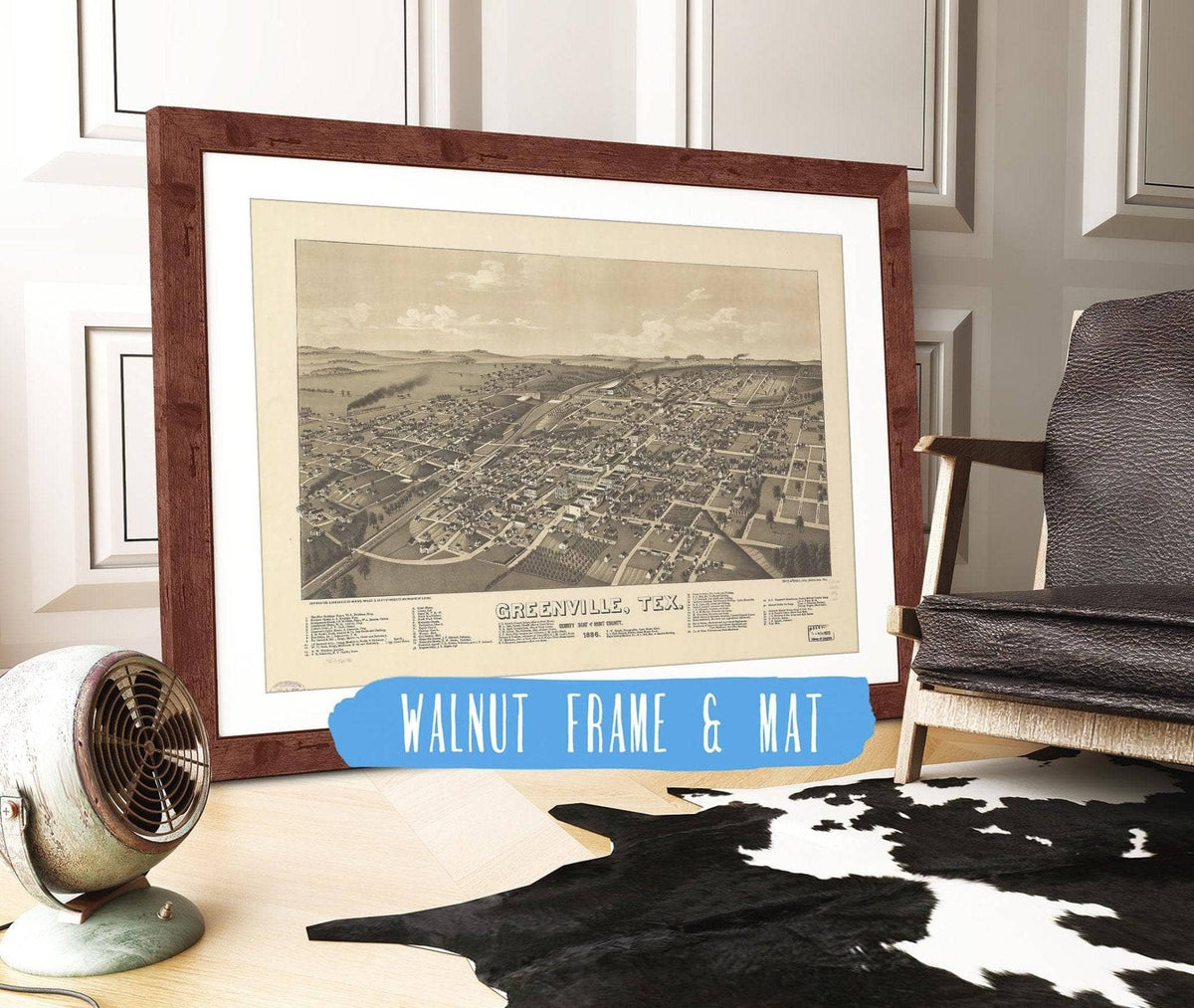 Greenville Tex County Seat Of Hunt County 1886 State of Texas