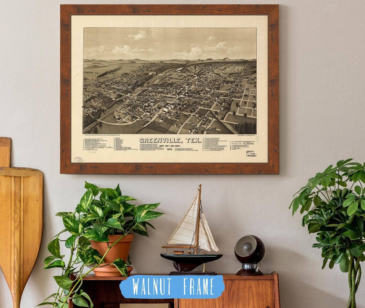 Greenville Tex County Seat Of Hunt County 1886 State of Texas