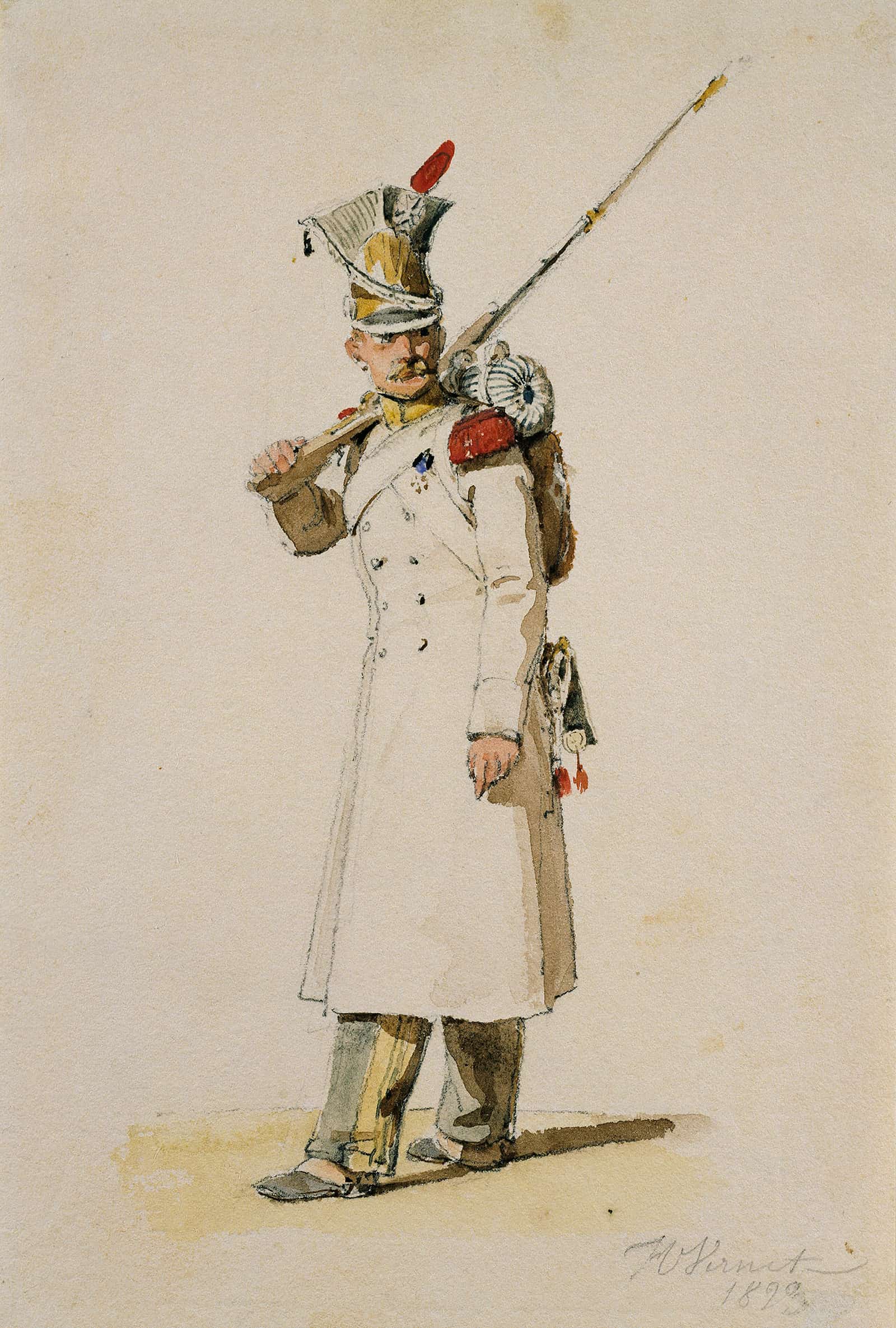 Grenadier Of The Vistula Legion by Horace Vernet
