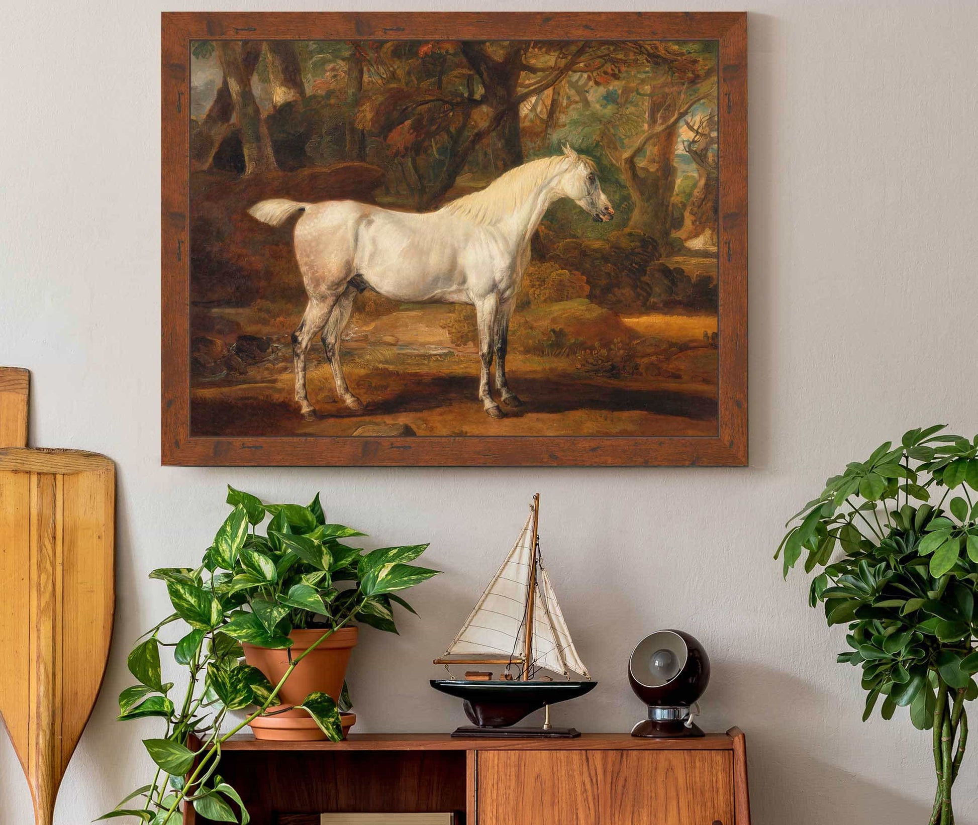 Grey Arabian Stallion The Property Of Sir Watkin Williams Wynn by James Ward