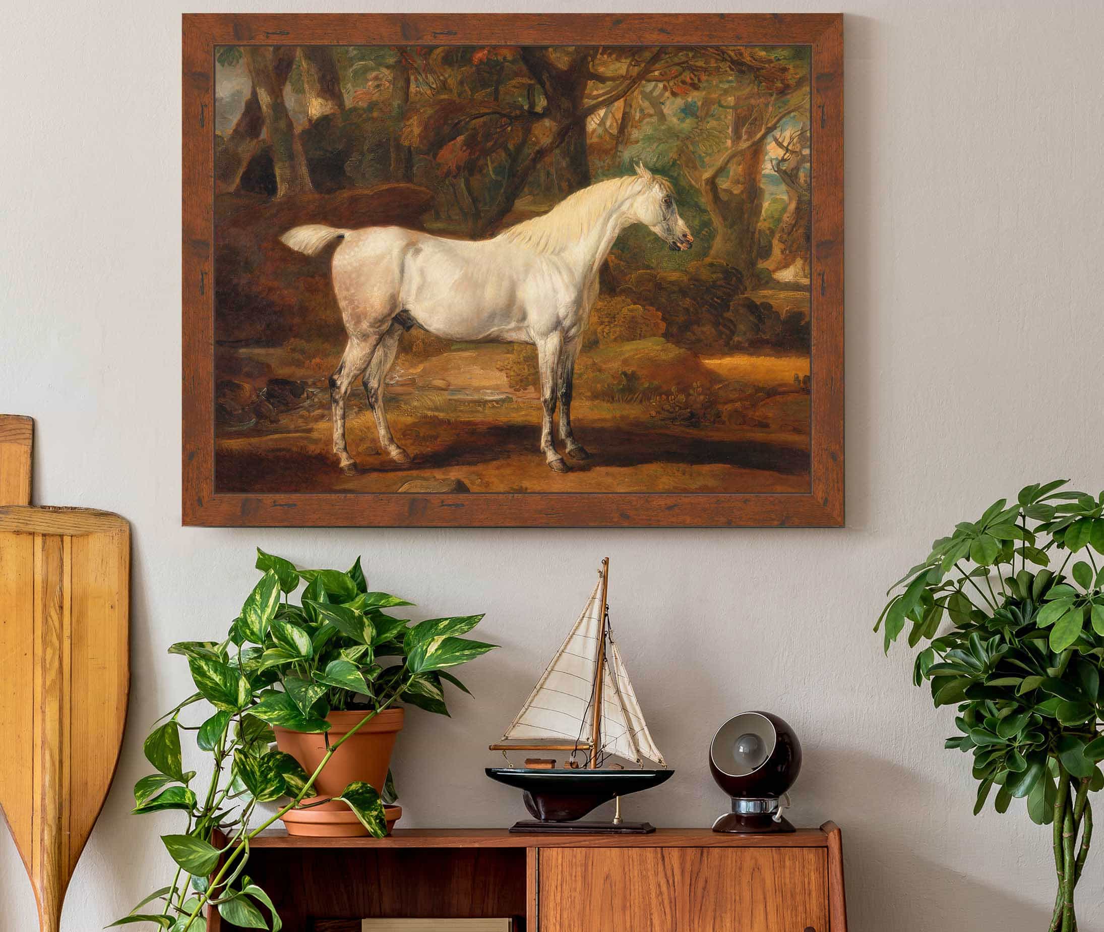Grey Arabian Stallion The Property Of Sir Watkin Williams Wynn by James Ward