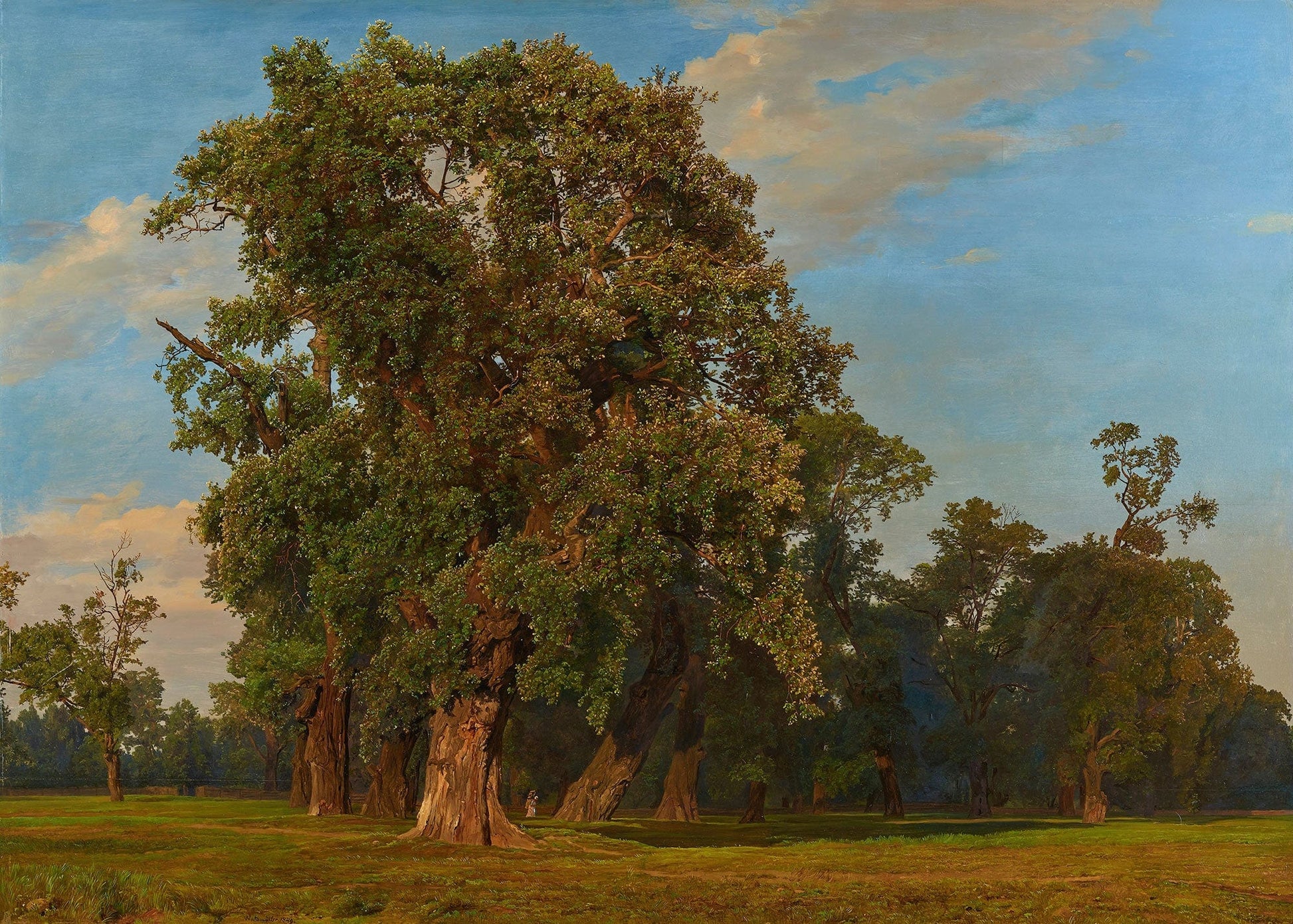 Grobe Praterlandschaft by Ferdinand Georg Waldmuller