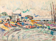Groix Le Nettoyage Des Voiles by Paul Signac