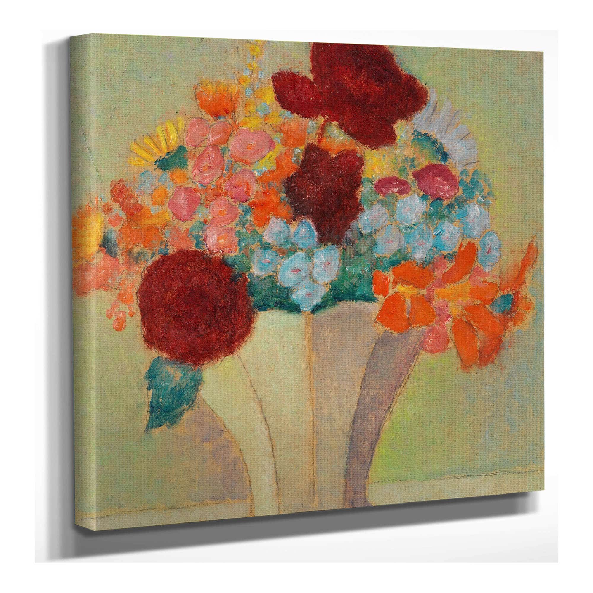 Grosses Stillleben Helles Bouquet by Alexej Von Jawlensky