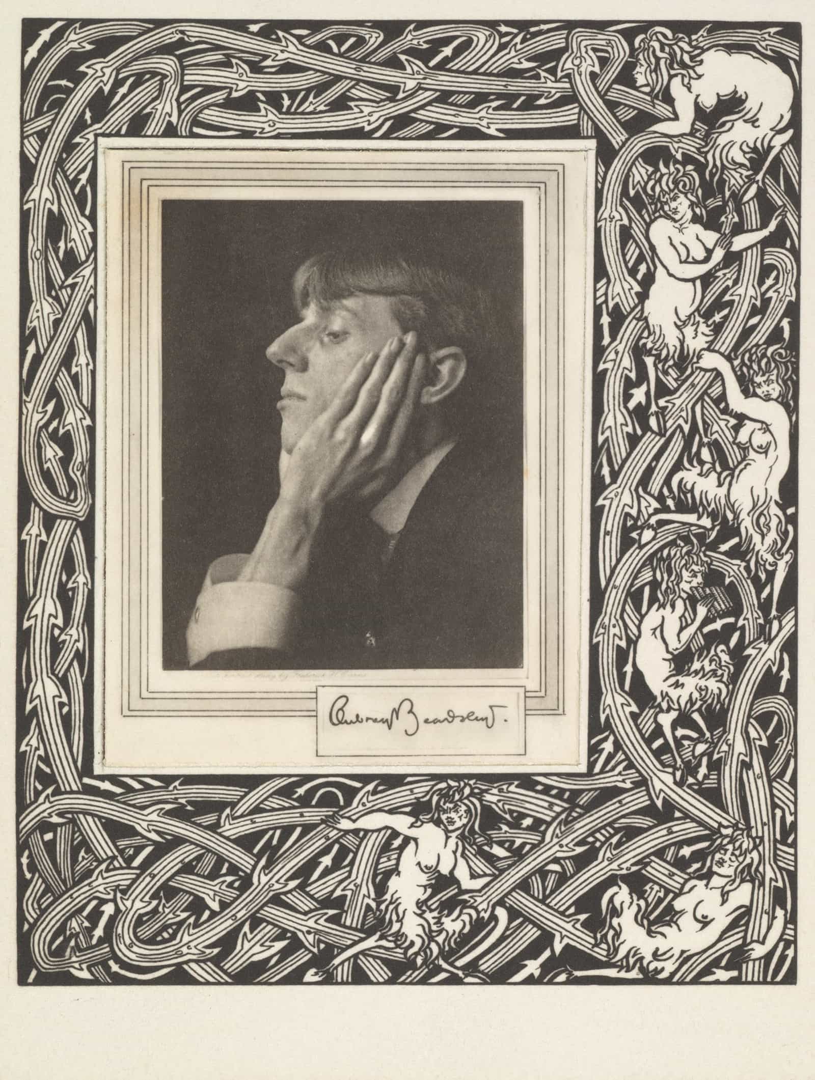Grotesques By Aubrey Beardsley Portrait Frontispiece S by Aubrey Vincent Beardsley