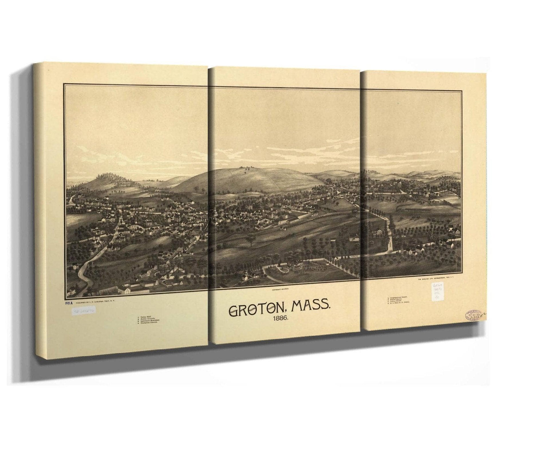Groton Mass 1886  State Of Massachusetts