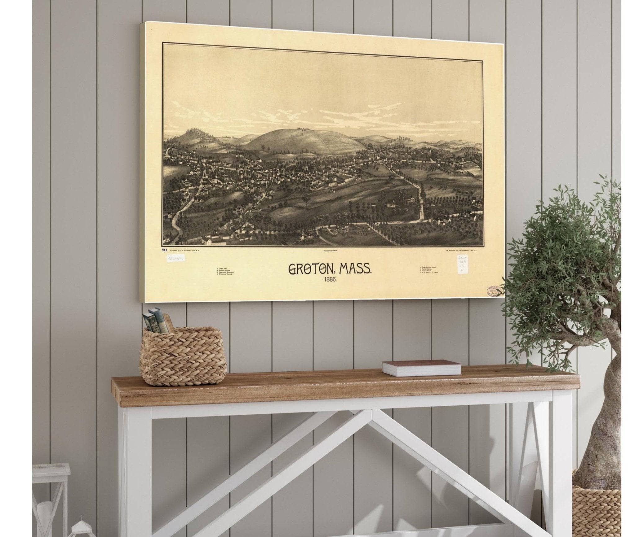 Groton Mass 1886  State Of Massachusetts