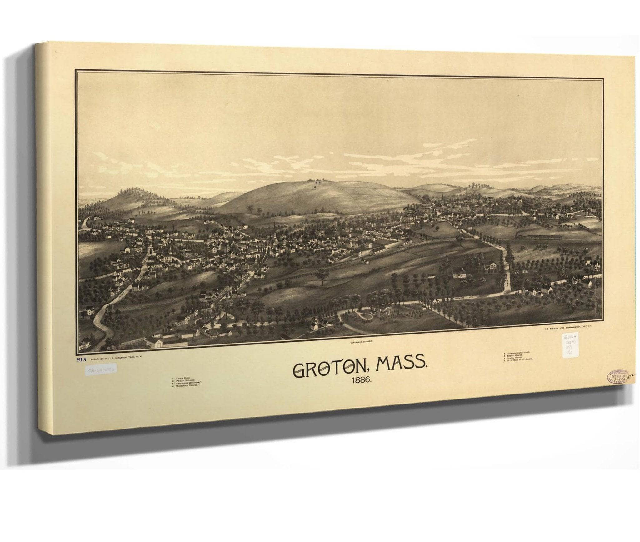 Groton Mass 1886  State Of Massachusetts